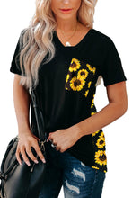 Green Leopard Printed Splicing T-Shirt
