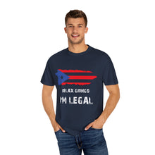 Puerto Rico Flag Garment-Dyed Unisex T-shirt