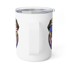 Insulated 10oz  Coffee Mug USA Dog