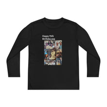 Youth Long Sleeve Tee - "Happy 75th Birthday Pop" Photo Collage