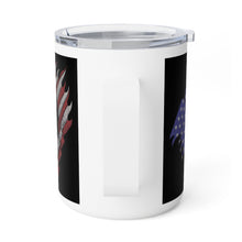 Insulated 10oz  Coffee Mug Skull and Flag