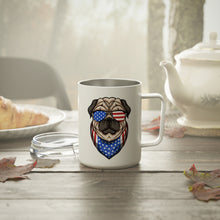 Insulated 10oz  Coffee Mug USA Dog