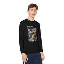 Youth Long Sleeve Tee - "Happy 75th Birthday Pop" Photo Collage
