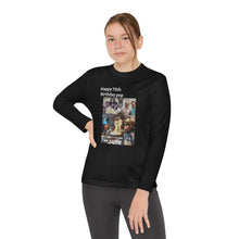 Youth Long Sleeve Tee - "Happy 75th Birthday Pop" Photo Collage