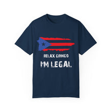 Puerto Rico Flag Garment-Dyed Unisex T-shirt