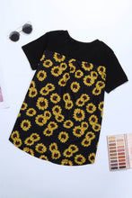 Green Leopard Printed Splicing T-Shirt