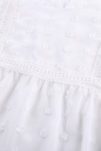 Pink Swiss Dot Short Sleeve Flowy Top