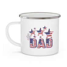 Enamel Camping Mug, Dad Independence Day 4th Of July Celebration-2