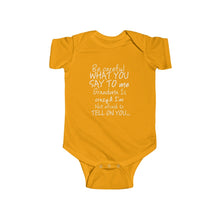 Grandma 100% Cotton Class Onesie -White Lettering