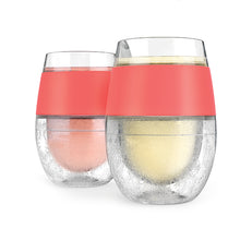 Wine FREEZE™ Cooling Cups in Coral (set of 2) by Wine Freeze