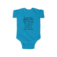 Grandma 100% Cotton Class Onesie -Black Lettering