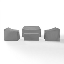 4Pc Furniture Cover Set Gray