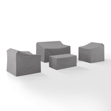 4Pc Furniture Cover Set Gray