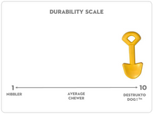 ID Shovel  Ultra Durable Nylon Dog Chew Toy for Aggressive Chewers - Yellow