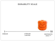 MKB Jack O' Lantern Durable Rubber Chew Toy & Treat Dispenser - Large - Orange