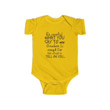 Grandma 100% Cotton Class Onesie -Black Lettering