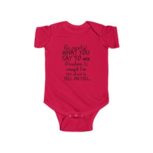 Grandma 100% Cotton Class Onesie -Black Lettering