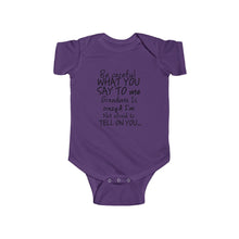 Grandma 100% Cotton Class Onesie -Black Lettering