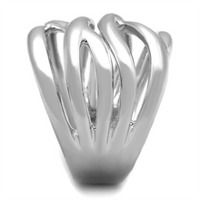 3W1067 - Brass Ring Rhodium Women No Stone No Stone
