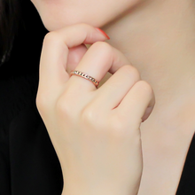 3W1139 - Brass Ring IP Rose Gold(Ion Plating) Women AAA Grade CZ Metallic Light Gold