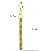 3W1207 - Brass Earrings Gold Women Top Grade Crystal Clear