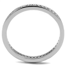 3W1241 - Brass Ring Rhodium Women AAA Grade CZ Clear