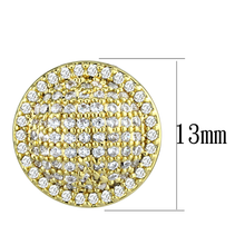 3W1258 - Brass Earrings Gold Women AAA Grade CZ Clear