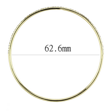 3W1406 - Brass Bangle Gold Women Top Grade Crystal Clear