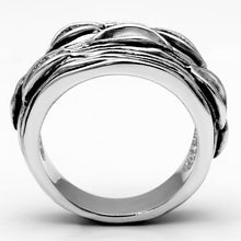 3W188 - Brass Ring Rhodium Women No Stone No Stone