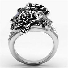 3W250 - Brass Ring Rhodium Women AAA Grade CZ Fuchsia