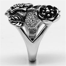 3W250 - Brass Ring Rhodium Women AAA Grade CZ Fuchsia