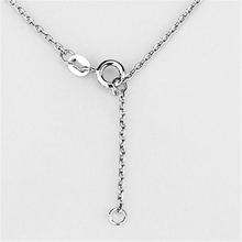 3W433 - Rhodium Brass Necklace with AAA Grade CZ  in Clear