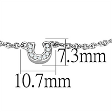 3W710 - Brass Bracelet Rhodium Women AAA Grade CZ Clear