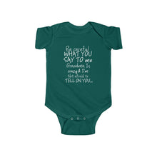 Grandma 100% Cotton Class Onesie -White Lettering