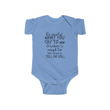Grandma 100% Cotton Class Onesie -Black Lettering