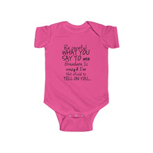 Grandma 100% Cotton Class Onesie -Black Lettering