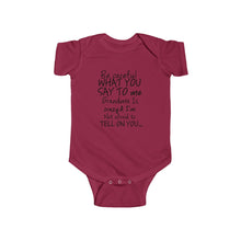 Grandma 100% Cotton Class Onesie -Black Lettering