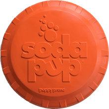 SP Bottle Top Flyer Durable Rubber Retrieving Frisbee - Orange Squeeze