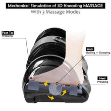 Therapeutic Shiatsu Foot Massager with High Intensity Rollers-Black