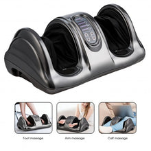 Therapeutic Shiatsu Foot Massager with High Intensity Rollers-Gray