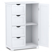 Standing Indoor Wooden Cabinet with 4 Drawers