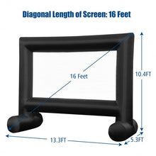 Inflatable Outdoor Movie Projector Screen with Blower-16 Feet