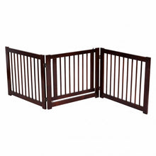 Folding 3 Panel Wood Dog Fence-24"