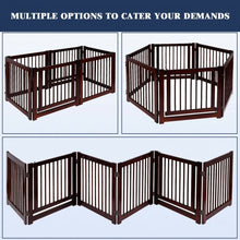 Folding 3 Panel Wood Dog Fence-24"