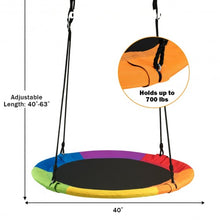 40" Flying Saucer Tree Swing Outdoor Play for Kids