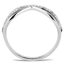 DA046 - Stainless Steel Ring High polished (no plating) Women AAA Grade CZ Clear