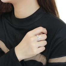 DA063 - Stainless Steel Ring High polished (no plating) Women AAA Grade CZ Clear
