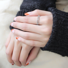 DA111 - Stainless Steel Ring High polished (no plating) Women AAA Grade CZ Clear