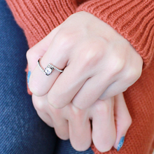 DA151 - Stainless Steel Ring High polished (no plating) Women AAA Grade CZ Clear
