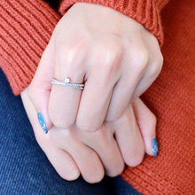 DA153 - Stainless Steel Ring High polished (no plating) Women AAA Grade CZ Clear